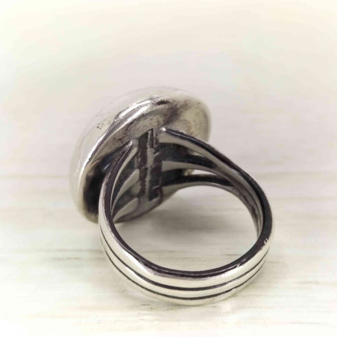 sterling silver ドームリング  レディース  8
